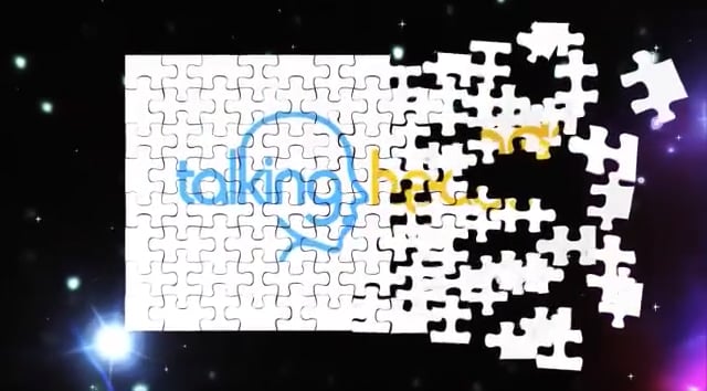 Puzzle logo reveal animation example — custom logo sting for video intros, outros, and trade show branding